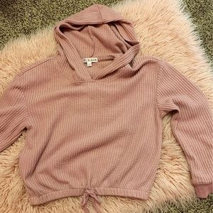 Girls size 10 crop hoodie top